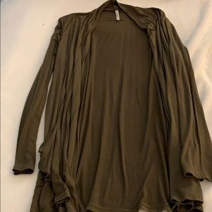 Tresics Flowy Olive Green Cardigan